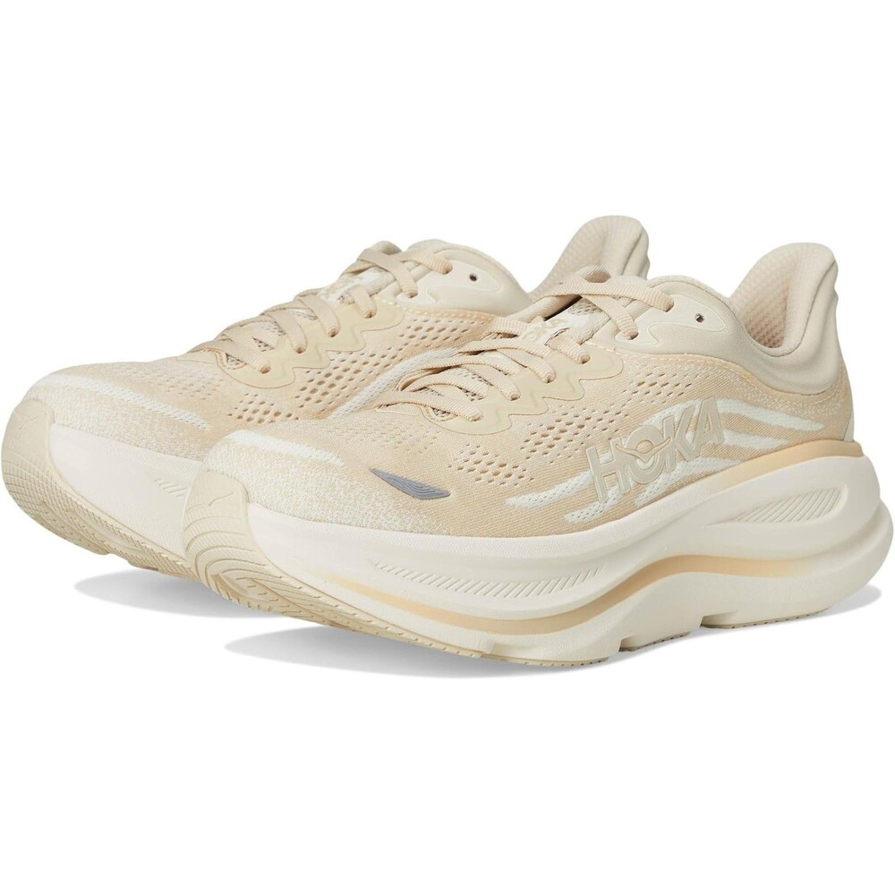 NIB Hoka One Men's Bondi‎ 9 Running Athletic Sneakers OLTM BEIGE NIB